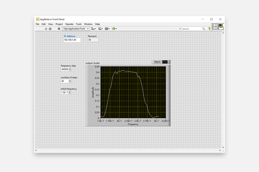 Lockin Amplifier Frequency Sweep with LabVIEW Liquid Instruments