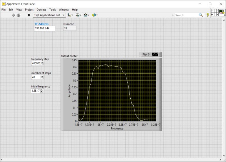 Lockin Amplifier Frequency Sweep with LabVIEW Liquid Instruments